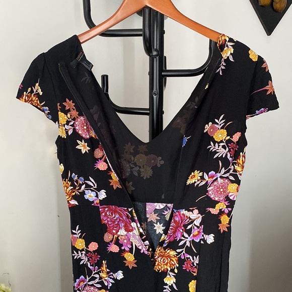 Forever 21 Floral Maxi Skort Romper Dress - Picture 5 of 7